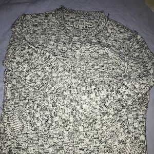 Black and white sweater